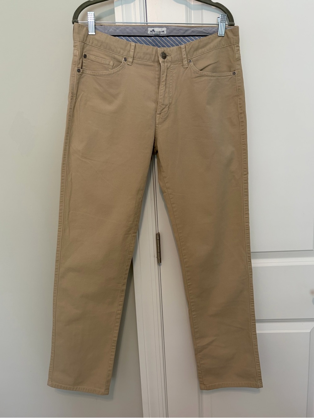 Peter Millar Men’s 5-Pocket Pants Light Khaki 33x32